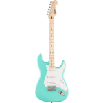 Squier Sonic Stratocea Foam Greenaster HT, Maple Fingerboard, White Pickguard, S
