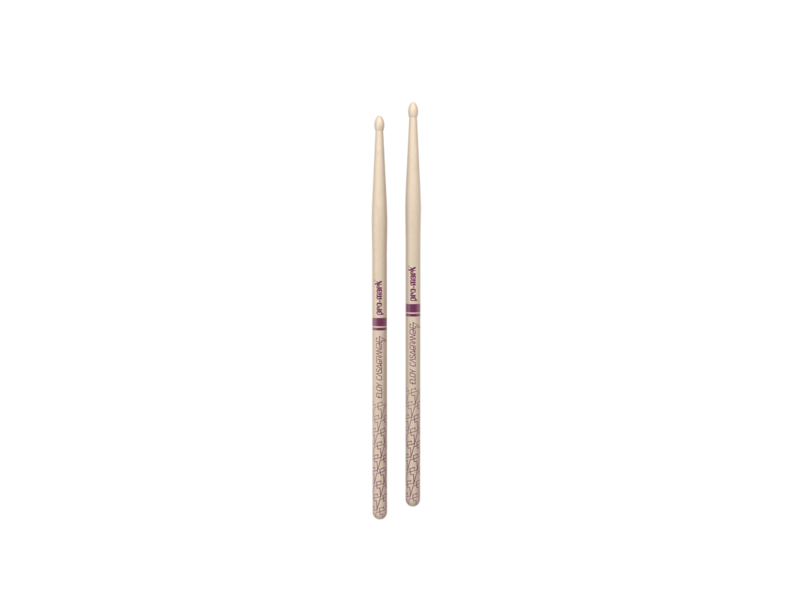 Promark Eloy Casagrande Signature Raw Hickory Drumstick, Wood Tip