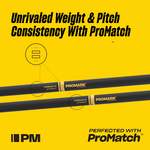ProMark Rebound 7A ActiveGrip Hickory Drumstick, Acorn Wood Tip
