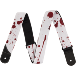 Jackson Splatter Strap, White and Red, 2"