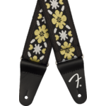 Fender Pasadena Woven Strap, Yellow Clover, 2"