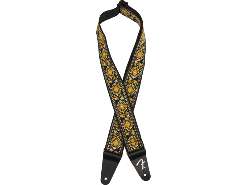 Fender Pasadena Woven Strap, Yellow Lotus, 2"