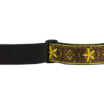 Fender Pasadena Woven Strap, Yellow Wallflower, 2"