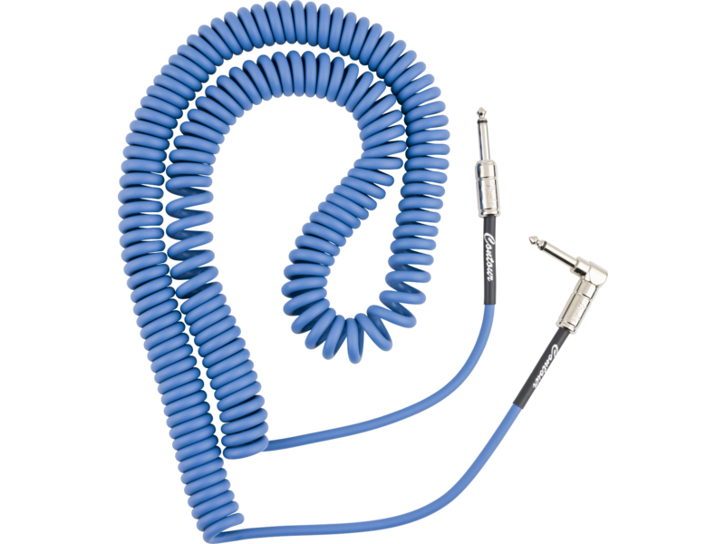 Fender Contour 30' Coiled Cable, Lake Placid Blue