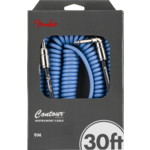 Fender Contour 30' Coiled Cable, Lake Placid Blue