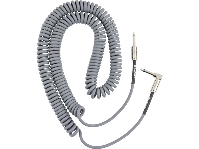 Fender Contour 30' Coiled Cable, Inca Silver