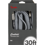 Fender Contour 30' Coiled Cable, Inca Silver