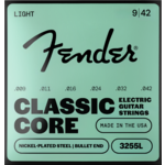 Fender Classic Core Bullets 3255L Guitar Strings, Nickel-Plated Steel, Bullet End, Gauges .009-.042