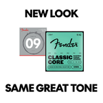 Fender Classic Core Bullets 3255L Guitar Strings, Nickel-Plated Steel, Bullet End, Gauges .009-.042