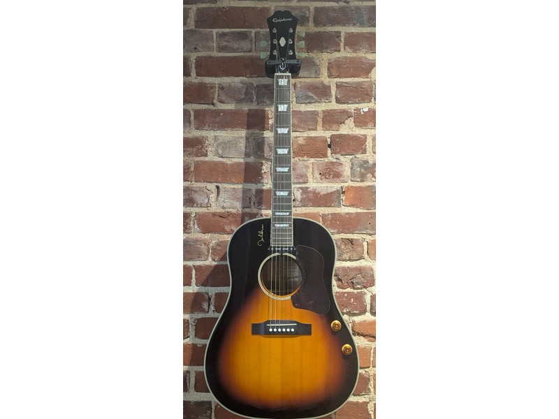 Pre Loved Epiphone John Lennon EJ160E Electro Acoustic in Vintage Sunburst