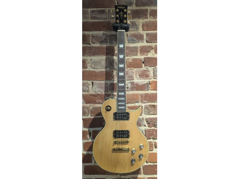 Pre Loved Vintage V100M Re-Issued Electric Guitar Natural Maple Gloss