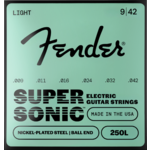 Fender SuperSonic 250L Guitar Strings, Nickel-Plated Steel, Ball End, Gauges .009-.042