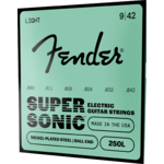 Fender SuperSonic 250L Guitar Strings, Nickel-Plated Steel, Ball End, Gauges .009-.042