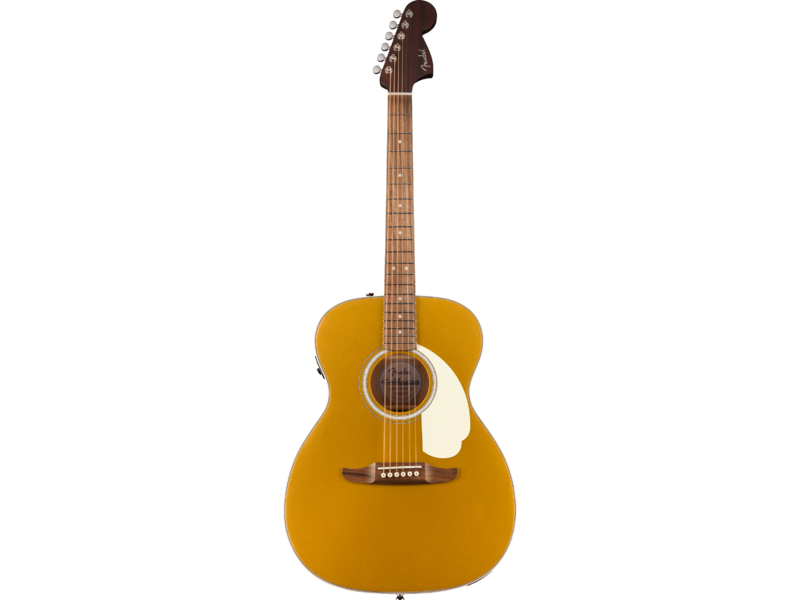 Fender California Deluxe Monterey E, Ivory Pickguard, Aztec Gold