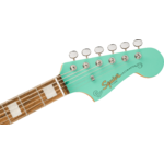 Squier Paranormal Baritone Jazzmaster HH, Laurel Fingerboard, Parchment Pickguard, Sea Foam Green