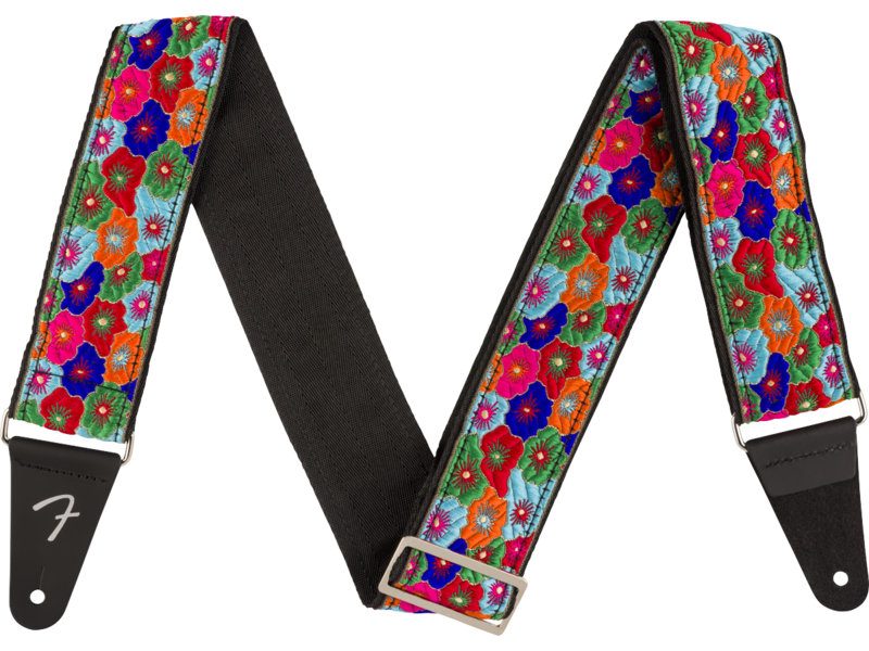Fender Wild Bloom Strap, Blue, 2"
