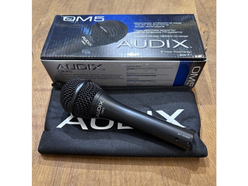 Pre Loved Audix OM5 Dynamic Vocal Mic