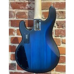 Pre Loved Ernie Ball Sterling by Music Man SUB Series RAY4 HH Pacific Blue Burst Satin