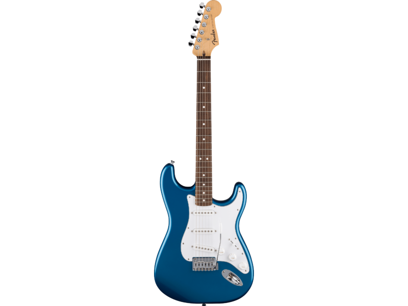 Fender Standard Stratocaster, Laurel Fingerboard, White Pickguard, Aqua Marine Metallic