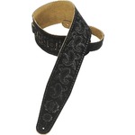 Levys PMS44T03-BLK Embossed Suede Strap Black