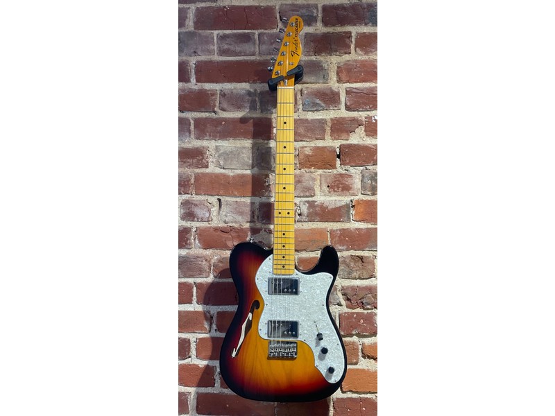 Pre Loved Fender American Vintage II 72 Tele Thinline Maple Neck 3 Tone Sunburst