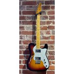 Pre Loved Fender American Vintage II 72 Tele Thinline Maple Neck 3 Tone Sunburst