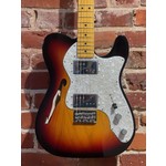 Pre Loved Fender American Vintage II 72 Tele Thinline Maple Neck 3 Tone Sunburst