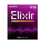 Elixir E16102 Nanoweb Phosphor Bronze Strings, 13-56 