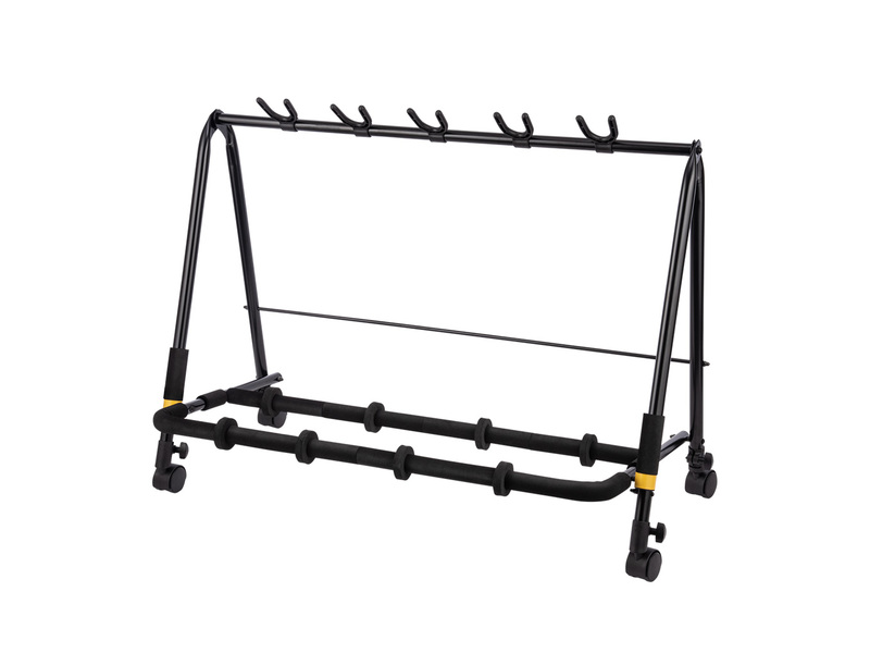 Hercules 5 Guitar Display Stand with Optional Castors
