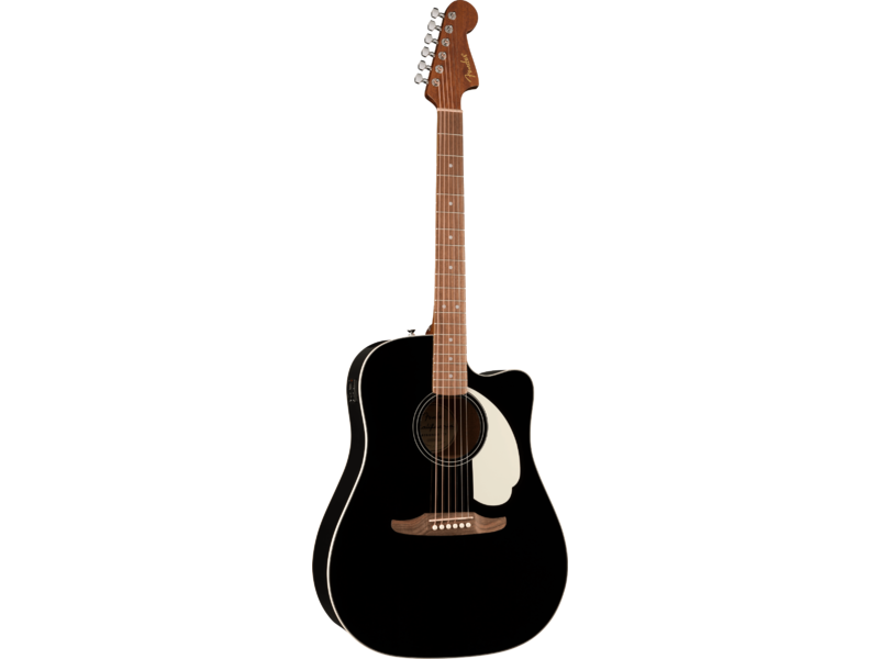 Fender California Standard Redondo™ CE, Spruce Top, Ivory Pickguard, Black