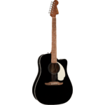 Fender California Standard Redondo™ CE, Spruce Top, Ivory Pickguard, Black