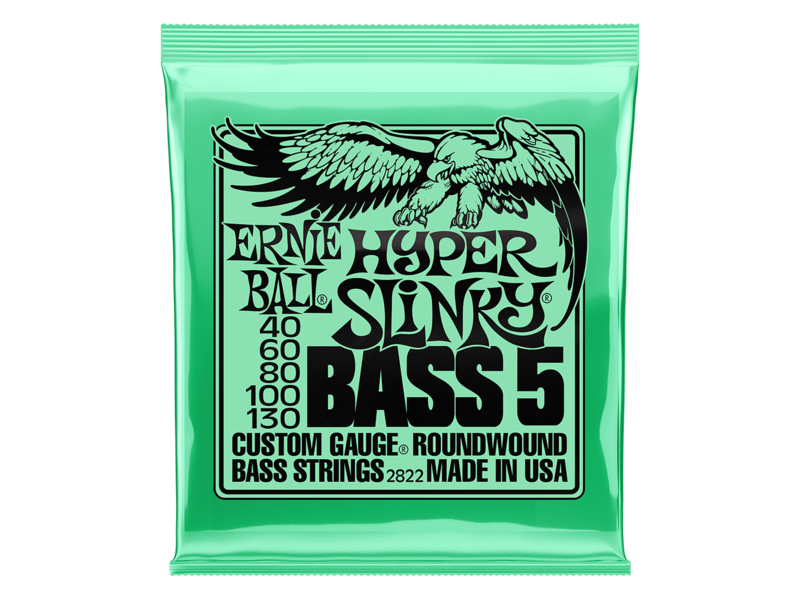 Ernie Ball Hyper Slinky 5-String Bass Set 40-130