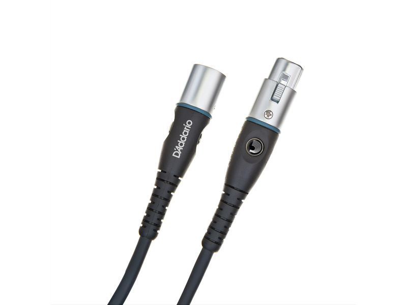 D'Addario Custom Series XLR Microphone/Powered Speaker Cable, XLR to XLR - 10ft.