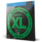 D'Addario 40-125 Super Light 5-String, Long Scale, XL Nickel Bass Strings