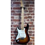 Pre Loved Fender American Deluxe Stratocaster Left Handed Sunburst Inc Hard Case