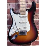 Pre Loved Fender American Deluxe Stratocaster Left Handed Sunburst Inc Hard Case