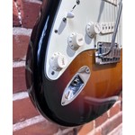 Pre Loved Fender American Deluxe Stratocaster Left Handed Sunburst Inc Hard Case