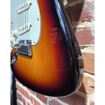 Pre Loved Fender American Deluxe Stratocaster Left Handed Sunburst Inc Hard Case