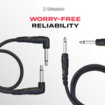 D'Addario Classic Series Patch Cable, Right-Angle, 3 feet