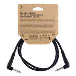 D'Addario Classic Series Patch Cable, Right-Angle, 3 feet