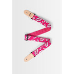 Kala Hibiscus Print Ukulele Strap - Pink