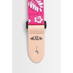 Kala Hibiscus Print Ukulele Strap - Pink