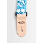 Kala Hibiscus Print Ukulele Strap- Blue