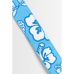 Kala Hibiscus Print Ukulele Strap- Blue