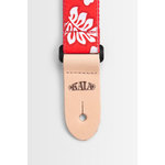 Kala Hibiscus Print Ukulele Strap - Red