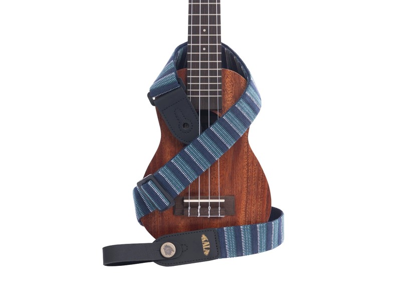 Kala Strap Stripe Ukulele - Blue