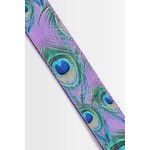 Kala Peacock Print Ukulele Strap - Purple