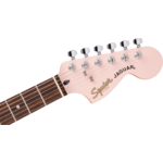 Squier FSR Affinity Jaguar, Laurel Fingerboard, White Pickguard, Matching Headstock, Shell Pink