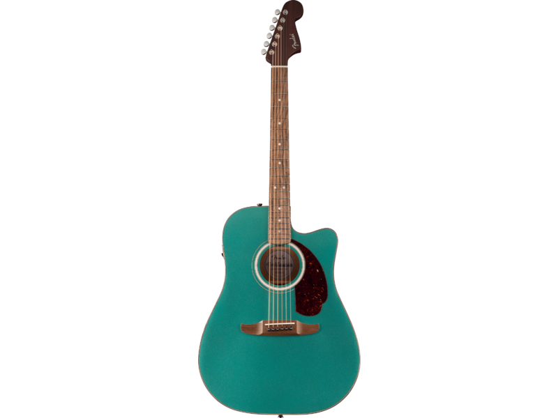 Fender California Deluxe Redondo CE, Walnut Fingerboard, Sherwood Green