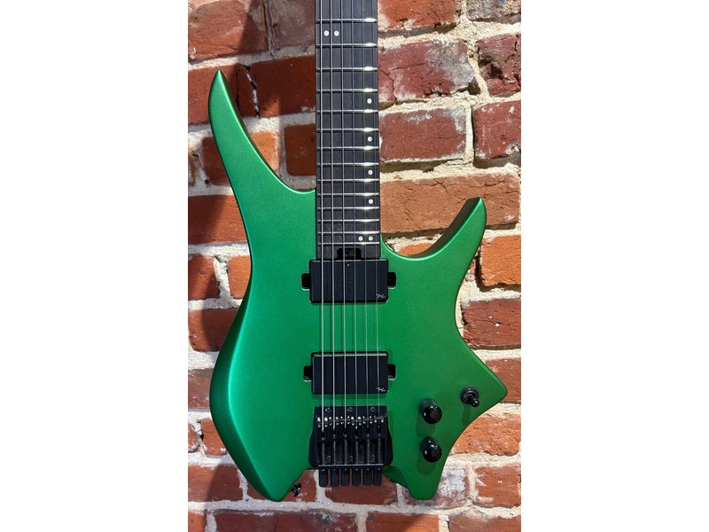 Pre Loved Hils Next HN3 Gen1 Headless Guitar - Satin Metallic Emerald Green Inc Bag